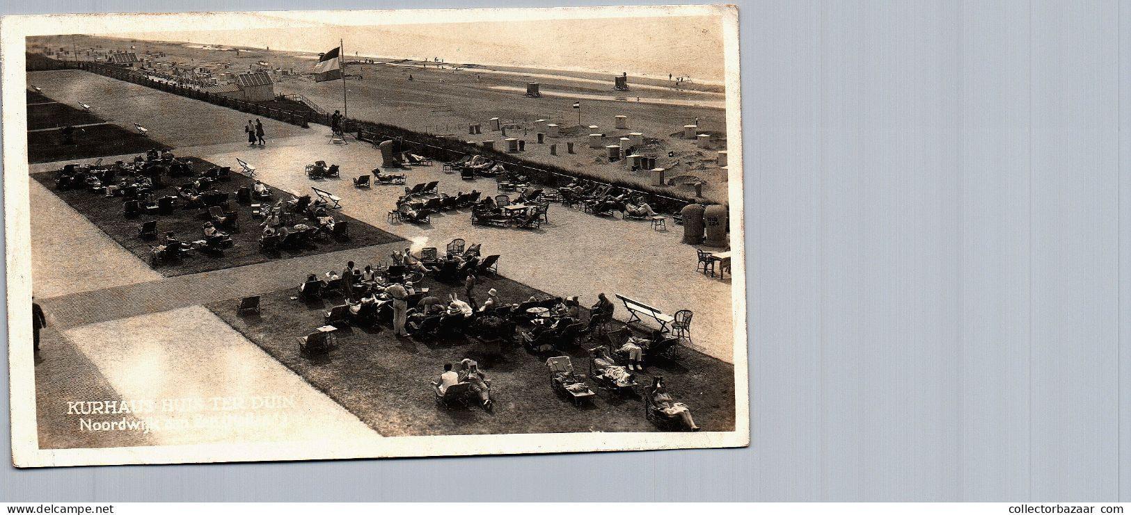 NETHERLANDS NOORDWIJK People At The Beach Sunbathing Vintage Postcard - Noordwijk (aan Zee)