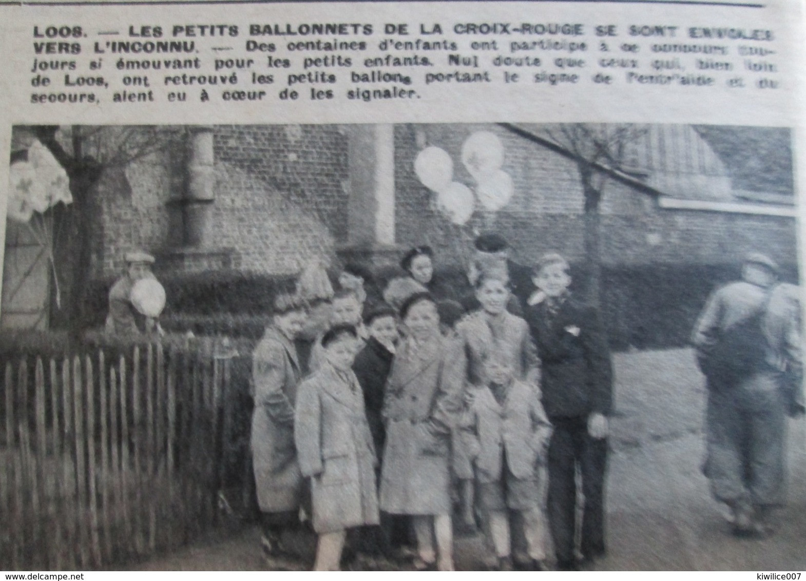 LOOS  Les Petits Ballonnets   De La Croix Rouge - Loos Les Lille