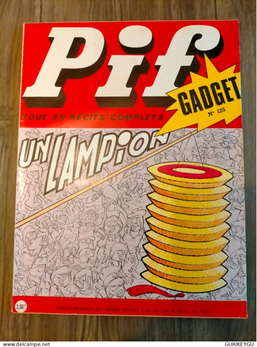 PIF GADGET N° 125  PLACID Et MUZO  1971  TTBE - Pif & Hercule