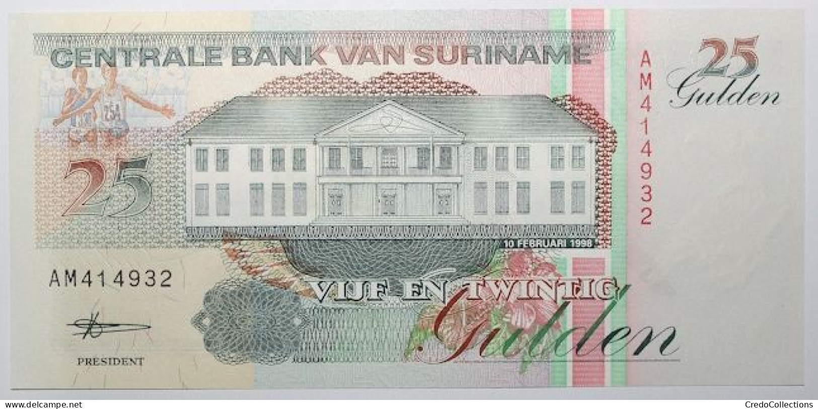 Surinam - 25 Gulden - 1998 - PICK 138d - NEUF - Suriname