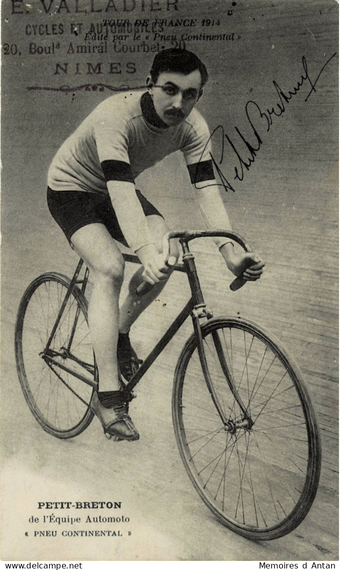 Lucien Petit-Breton - Petitbreton - Cyclisme - Autographe - Dédicace - Signed - Signiert - Tour De France 1907 - 1908 - Sportlich