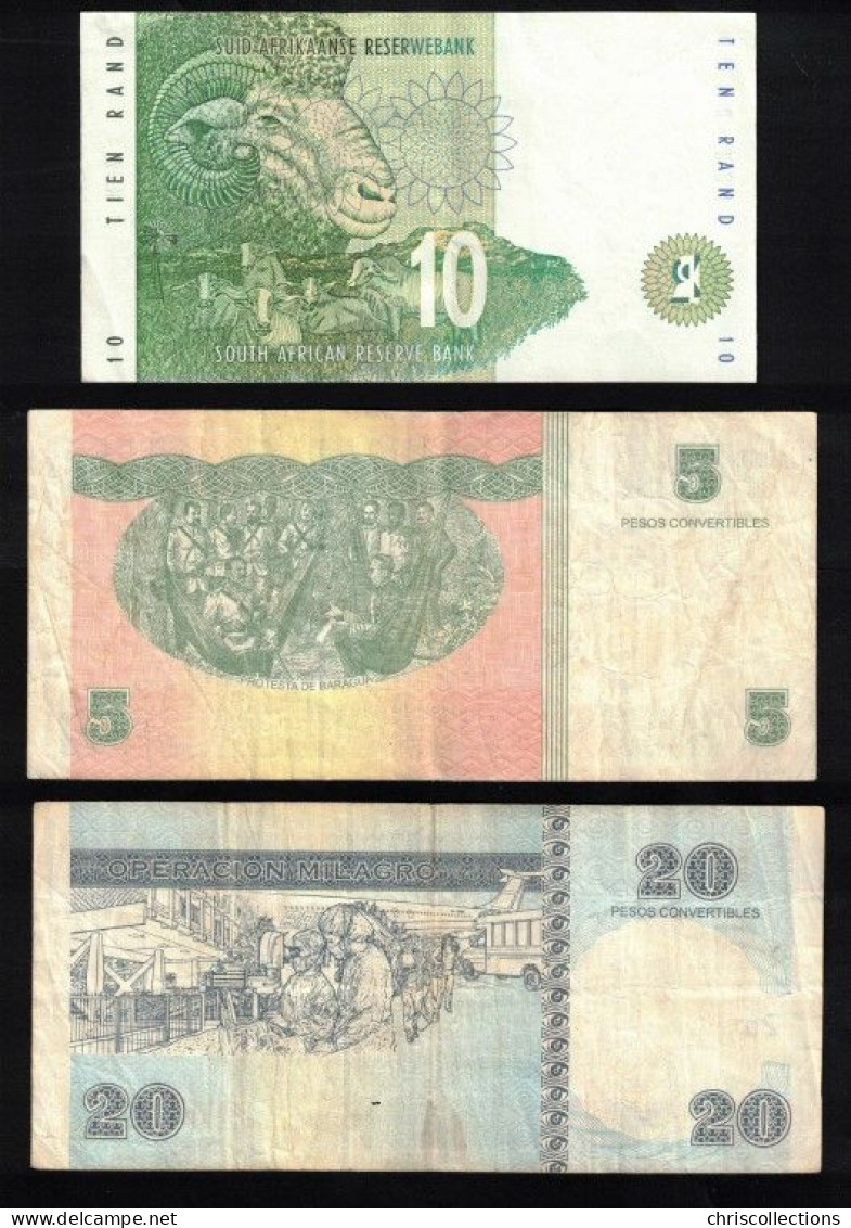 MONDE - Lot De 10 Billets Etrangers - Collections & Lots