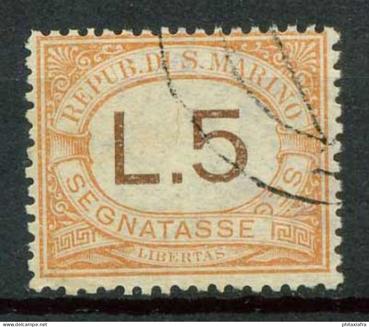 Saint Marin 1925 Sass. SS26 Oblitéré 100% - Postage Due