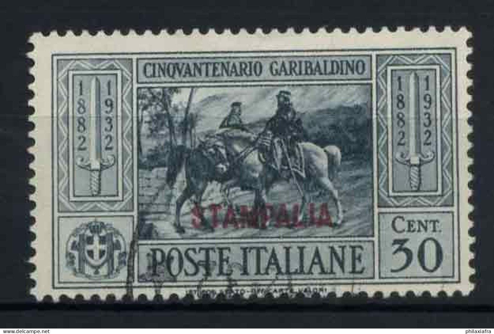 Astypalée 1932 Sass. 20 Oblitéré 100% Garibaldi - Egée (Stampalia)