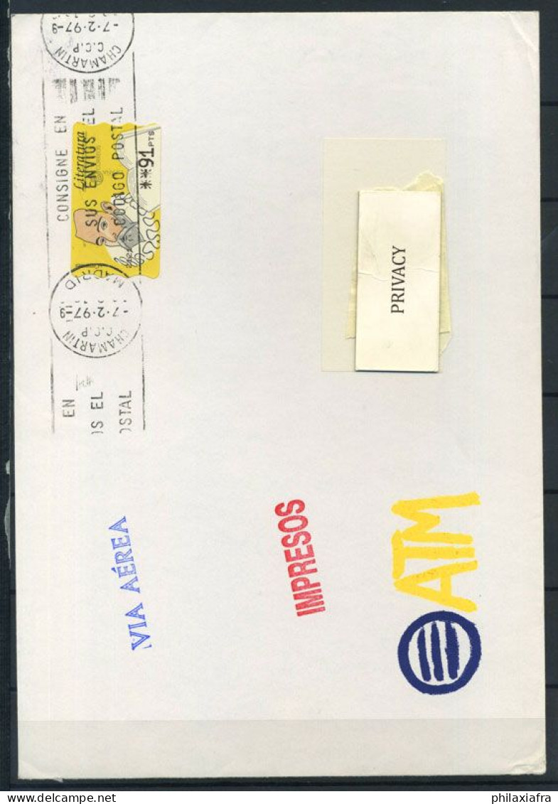 Espagne 1996 Mi. 15 Enveloppe 100% ATM Cervantes - Machines à Affranchir (EMA)