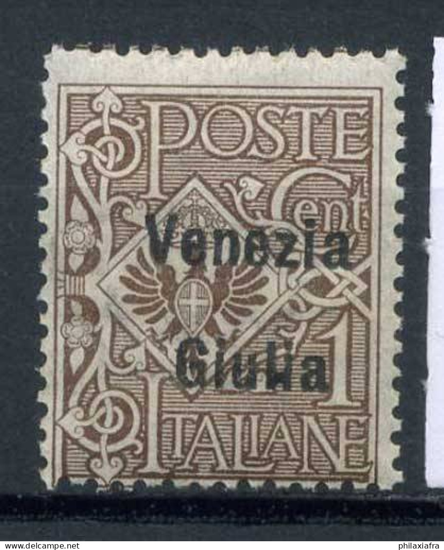 -Vénétie-Julienne 1918 Sass. 19 Neuf ** 100% 1C, Surimprimé - Venezia Giulia