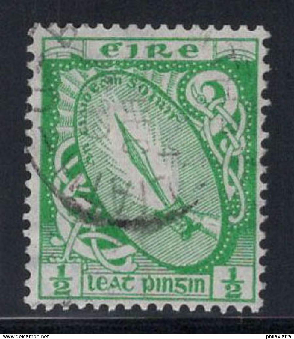 Irlande 1922 Mi. 40 AZ Oblitéré 100% 1/2 Pg, Tige - Gebruikt