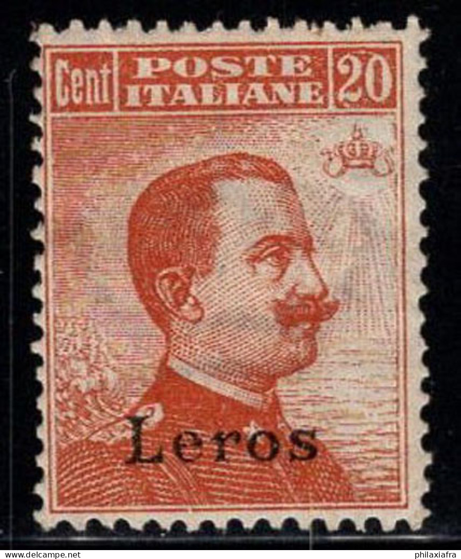 Lero 1921-22 Sass. 11 Neuf * MH 80% 20 Cents - Egée (Lero)
