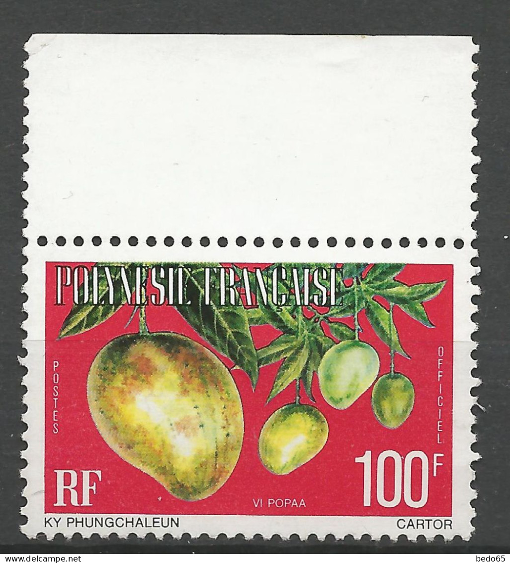 POLYNESIE SERVICE N° 14 Gom Mate NEUF** LUXE SANS CHARNIERE NI TRACE  / Hingeless / MNH - Dienstmarken