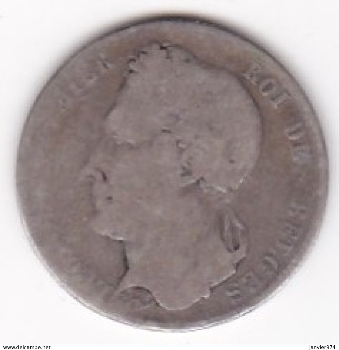 Belgique. 1/2 Franc 1844. Léopold Premier. En Argent  - 1/2 Frank