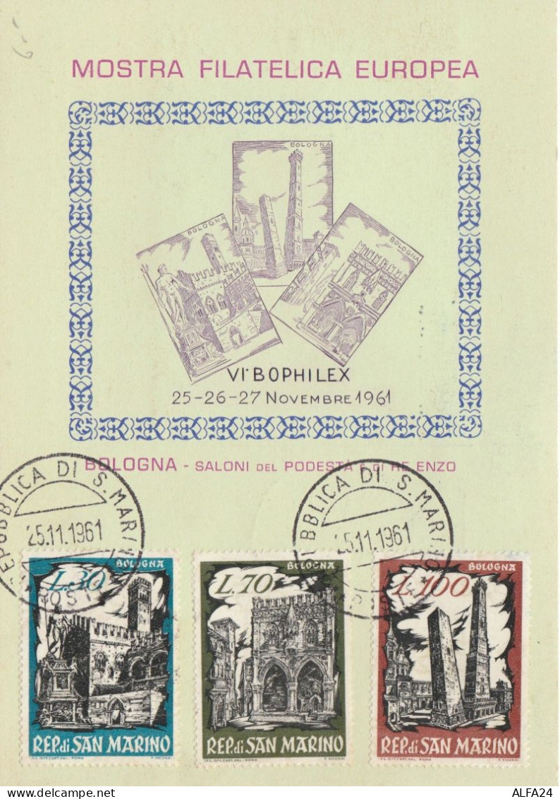 BUSTA  REP.SAN MARINO 1961 BOPHILEX (TY2232 - Briefe U. Dokumente