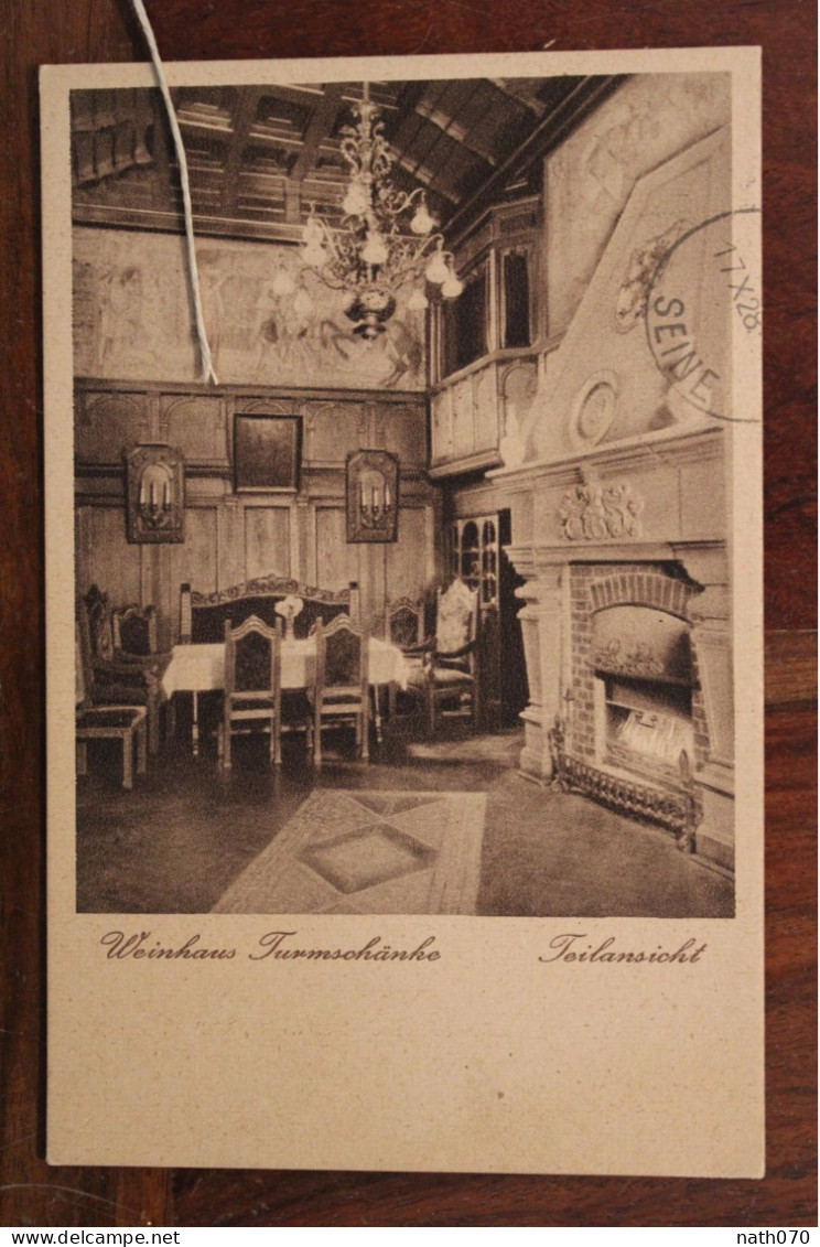 1928 Einsenach Cover Deutsches Reich Allemagne Postkarte - Cartas & Documentos
