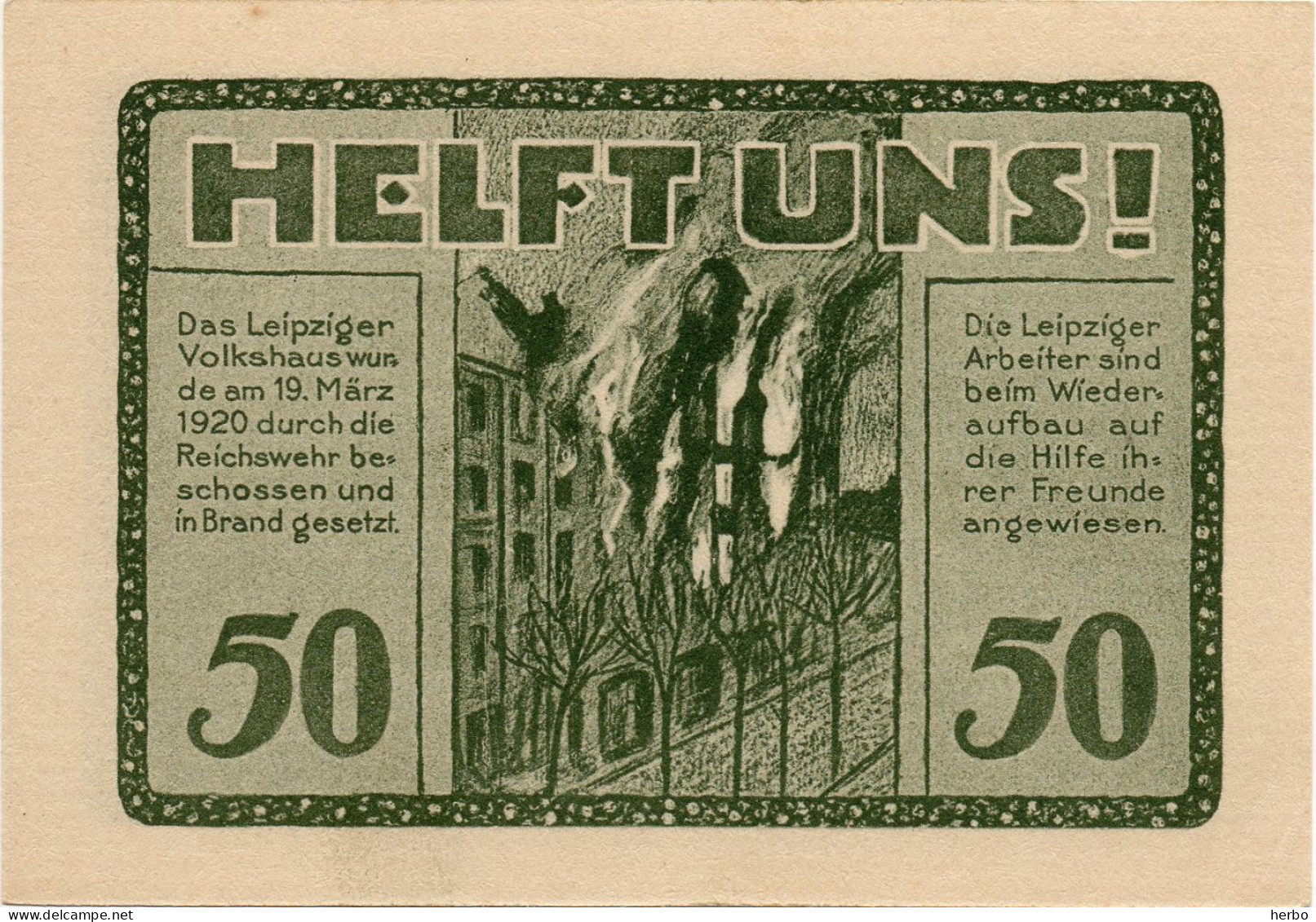 Bons De Nécessité Allemand 50 Pfennig, République De Weimar. Ville De LEIPZIG. Gutschein. 12 Bons Différents NEUFS. - Zwischenscheine - Schatzanweisungen