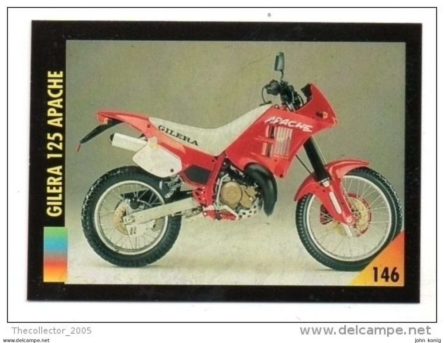 FIGURINA TRADING CARDS - LA MIA MOTO - MY MOTORBIKE - MASTERS EDIZIONI (1993) - GILERA 125 APACHE - Engine