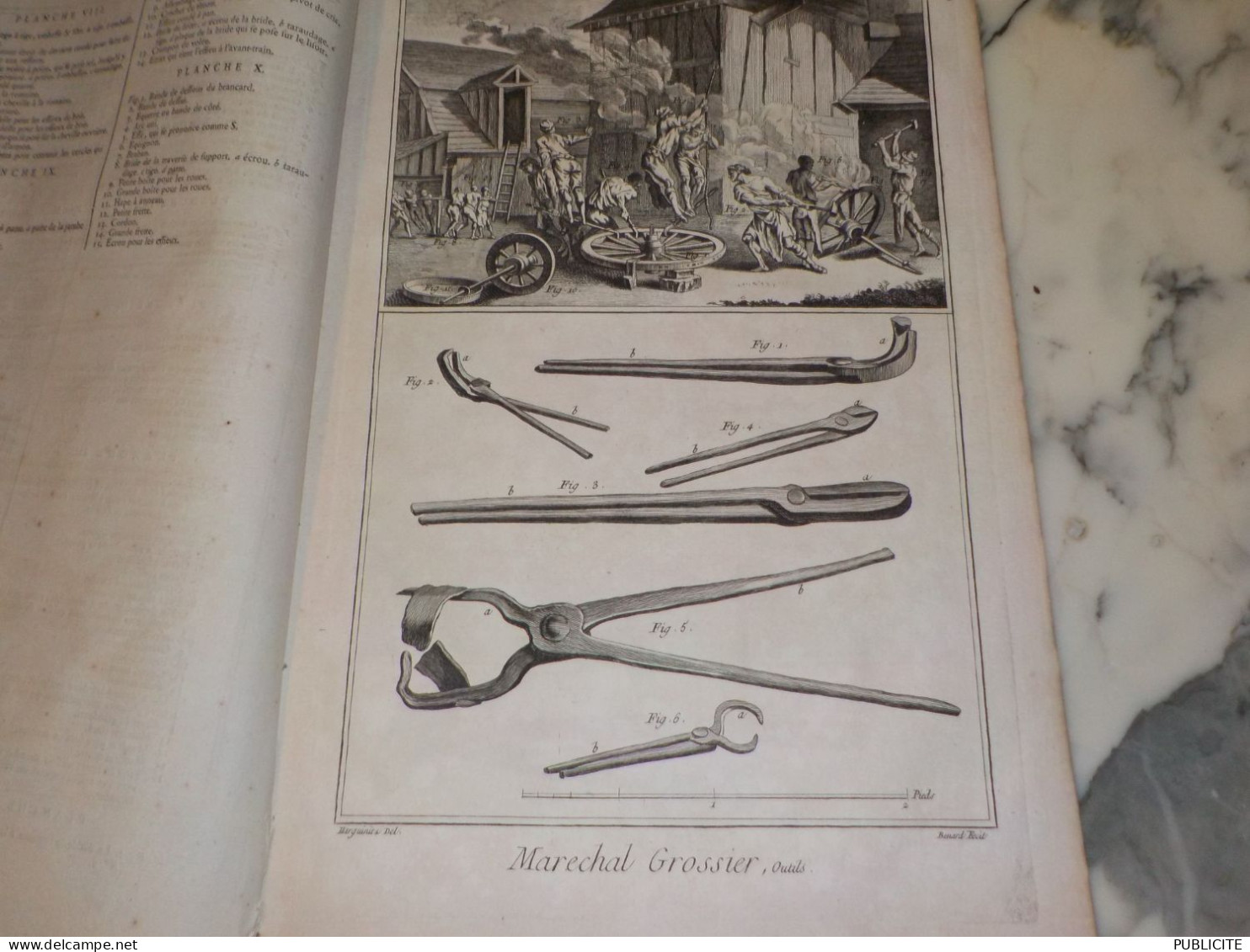 10 PLANCHES MARECHAL GROSSIER 1769 - Andere Plannen