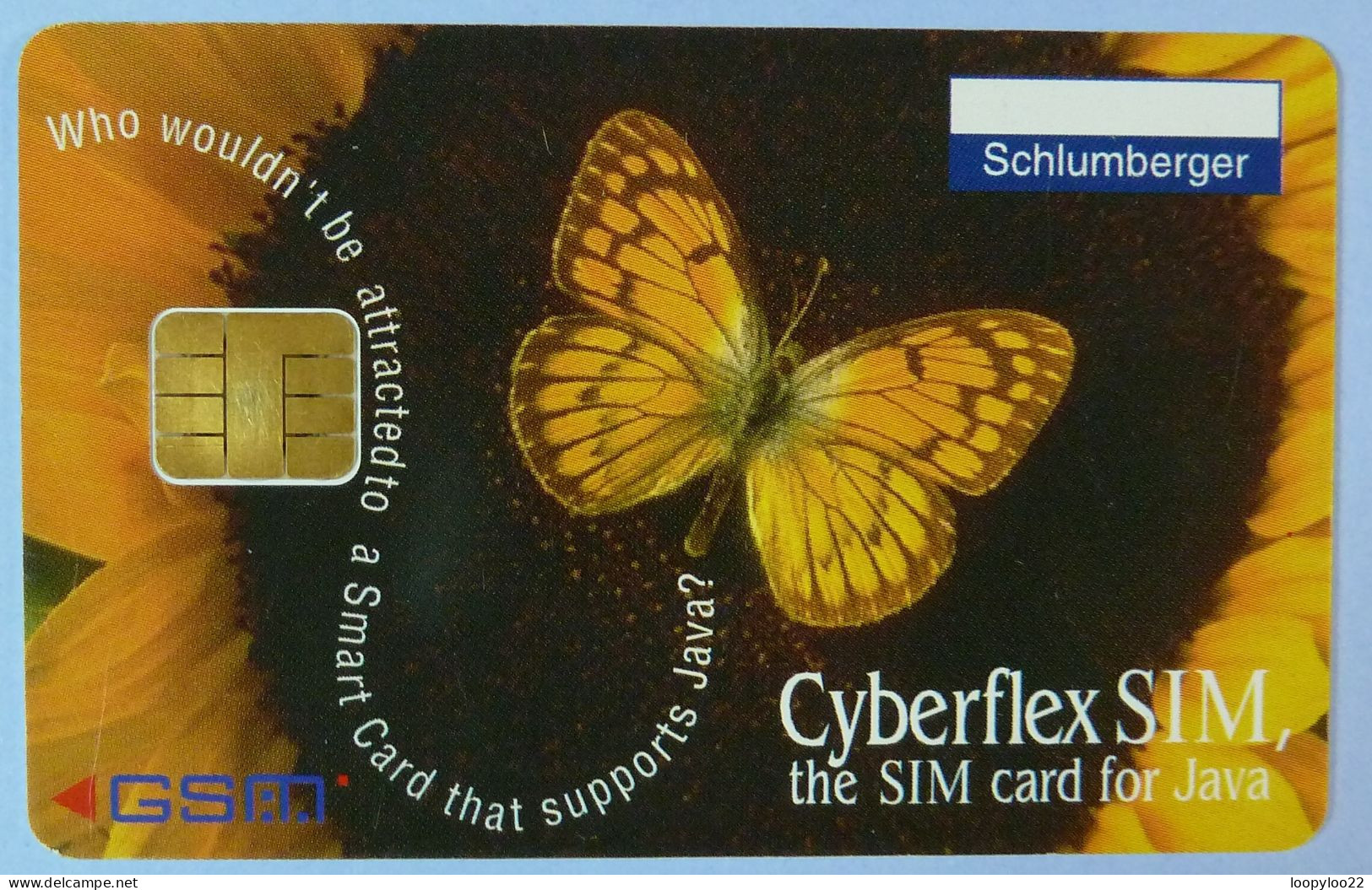 FRANCE - Schlumberger - GSM - Fixed Chip - Smart Card - Cyberflex SIM - Java - Used - Autres & Non Classés