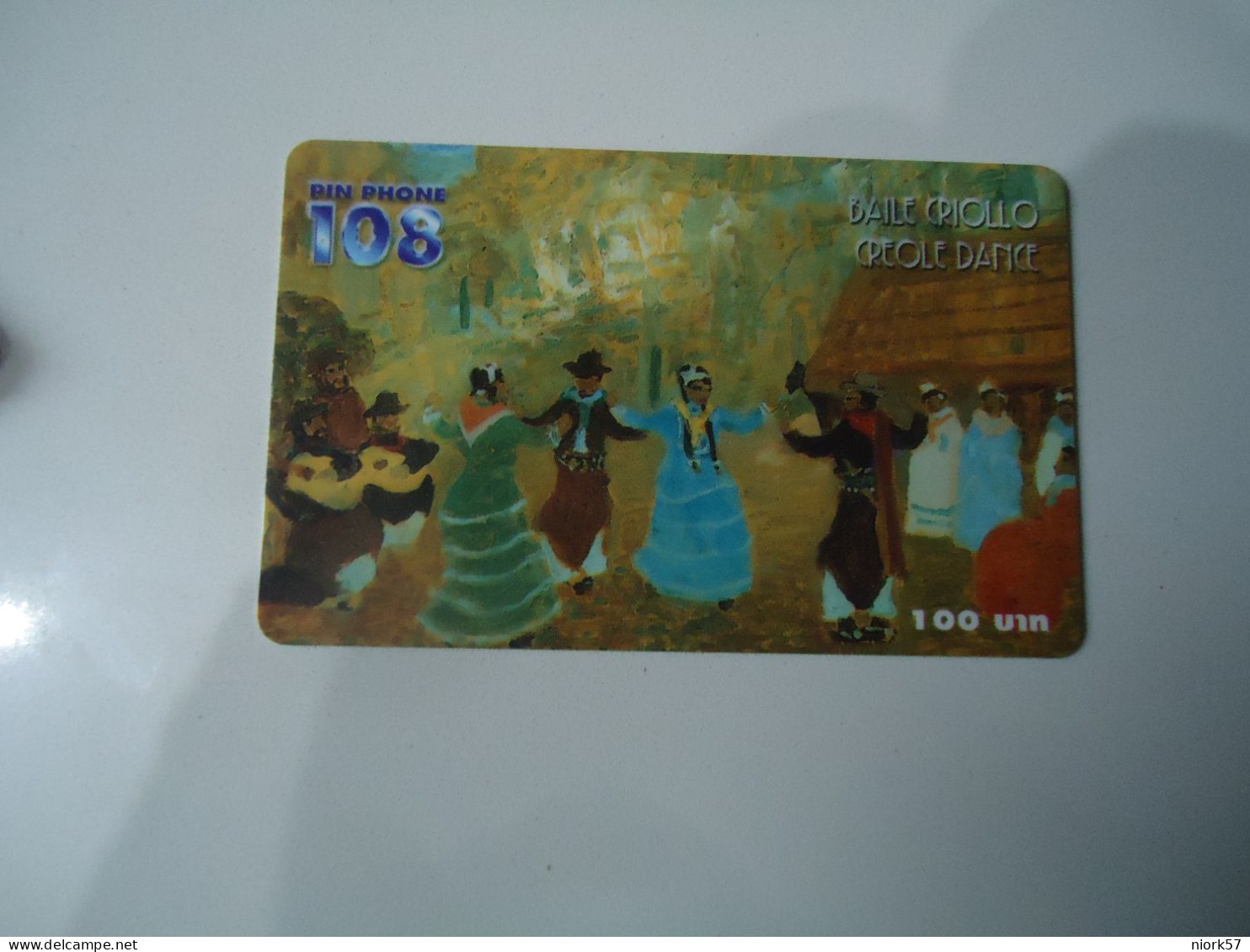 THAILAND USED  CARDS PIN 108 PAINTING BAILE CPIOLLO - Painting