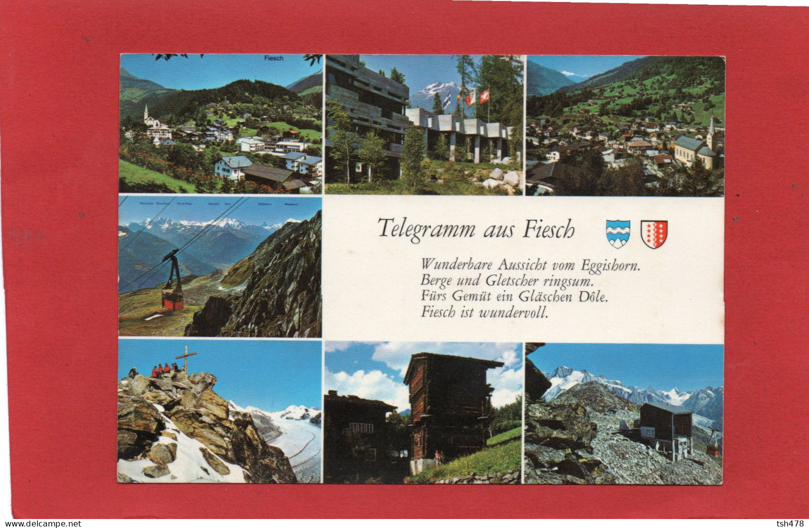 SUISSE----Telegramm Aus FIESCH   Eggishorn---WALLIS--multi-vues--voir 2 Scans - Fiesch