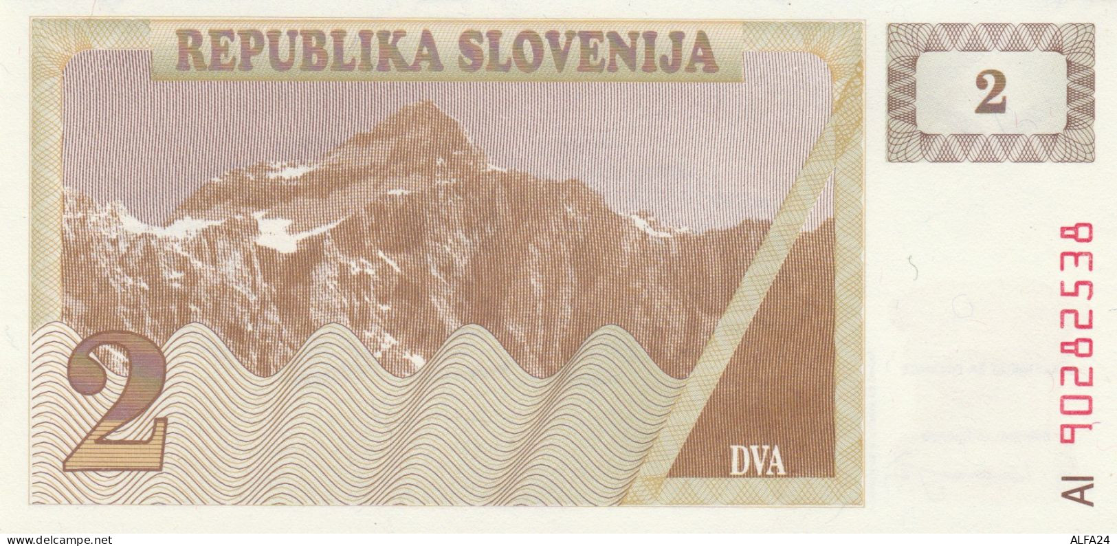 BANCONOTA SLOVENIA 2 (XR1219 - Slovenië