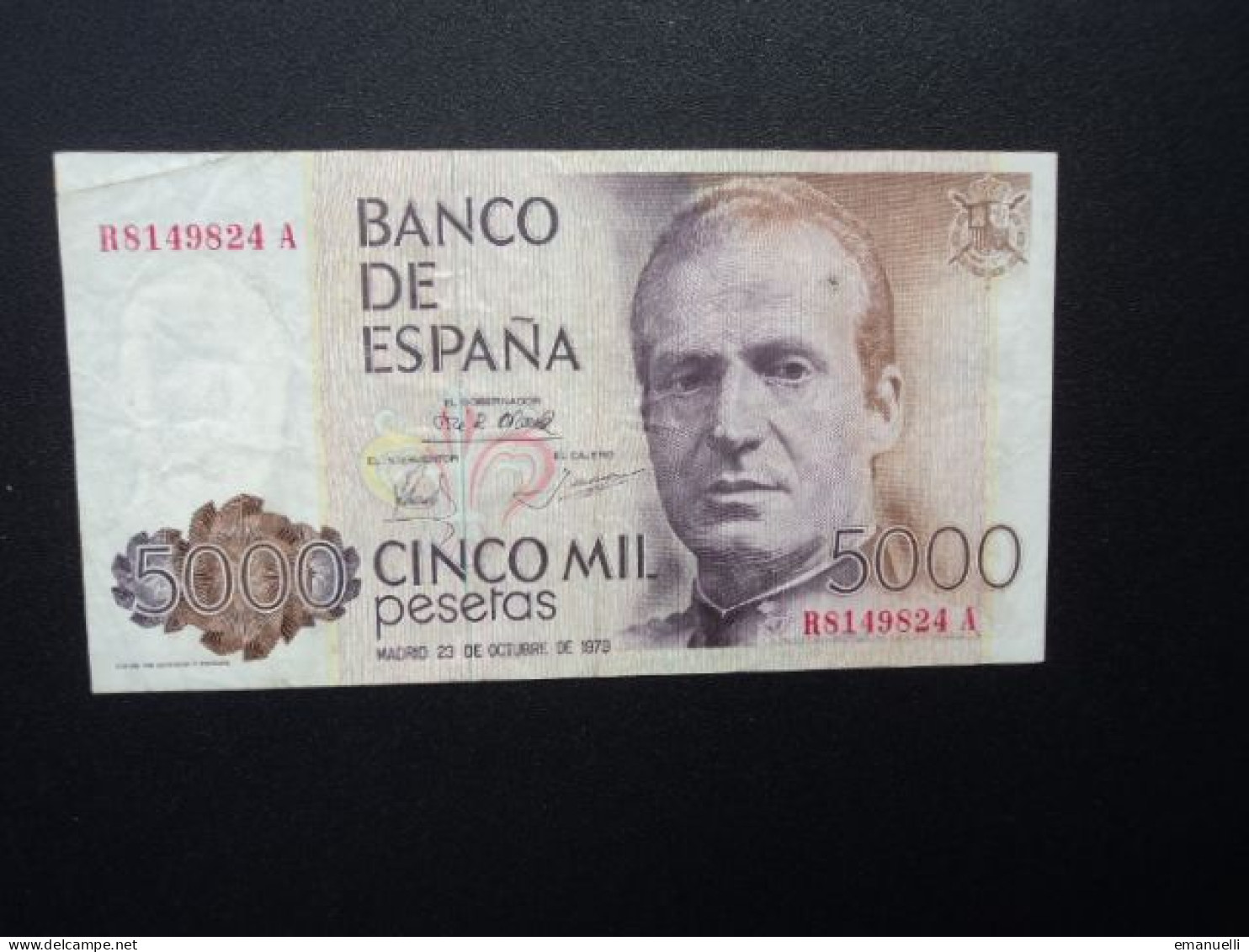 ESPAGNE * : 5000 PESETAS  23.10.1979     CB 219 / CMB 528 / P 160     TTB ** - [ 4] 1975-… : Juan Carlos I