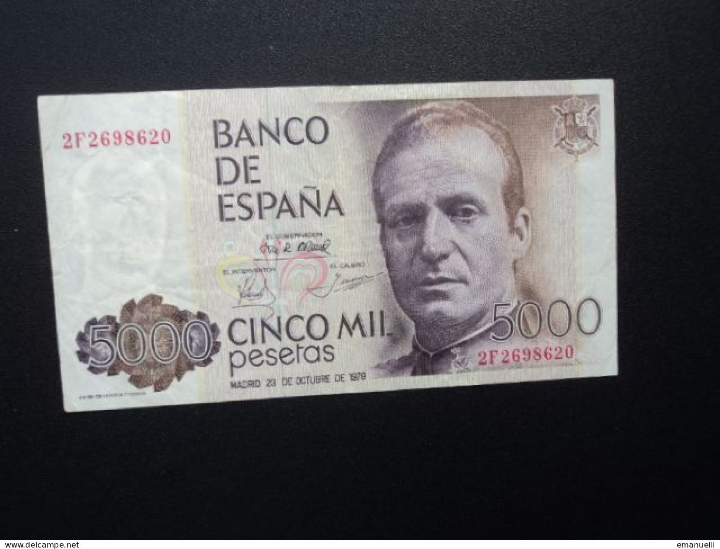 ESPAGNE * : 5000 PESETAS  23.10.1979     CB 218 / CMB 528 / P 160     TTB+ ** - [ 4] 1975-… : Juan Carlos I