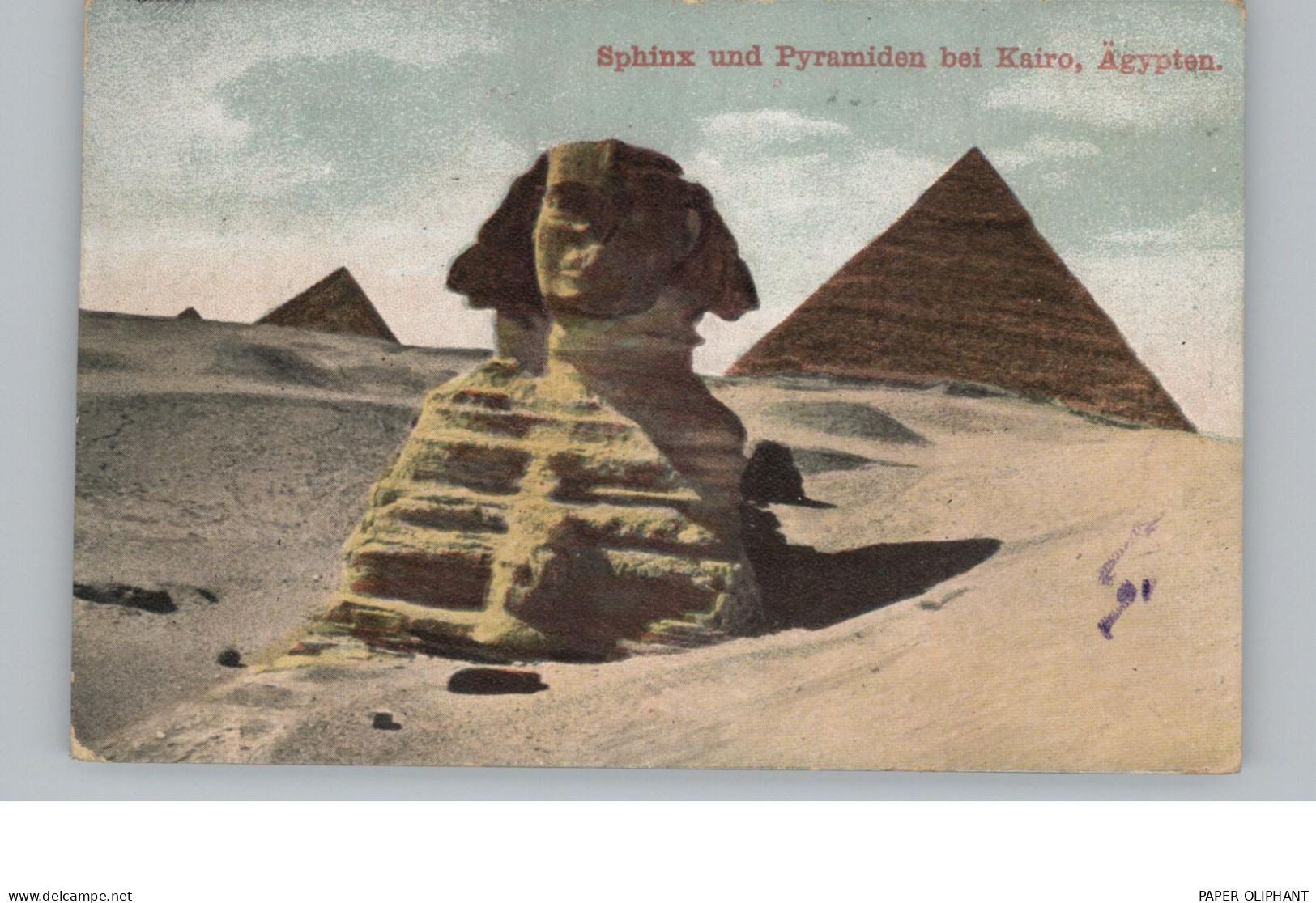 EGYPT - SPHINX & PYRAMIDEN, TEE Stern Von Indien - Werbung / Advertising - Sphinx