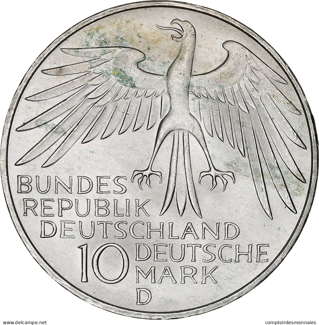 Monnaie, République Fédérale Allemande, 10 Mark, 1972, Munich, SUP, Argent - Commemorative