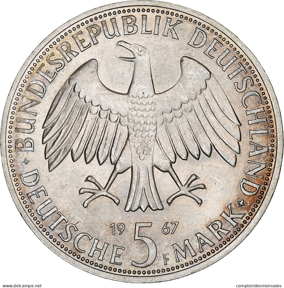 Monnaie, République Fédérale Allemande, 5 Mark, 1967, Stuttgart, Wilhelm And - Commemorative