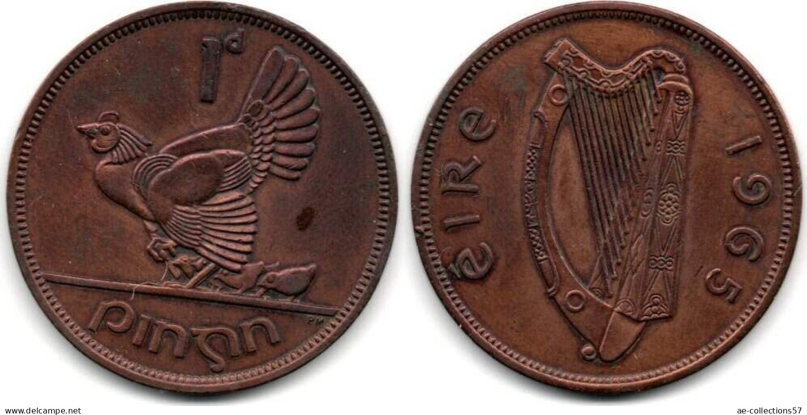 MA 29179 / Irlande - Irland - Eire 1 Penny 1965 TTB - Irland