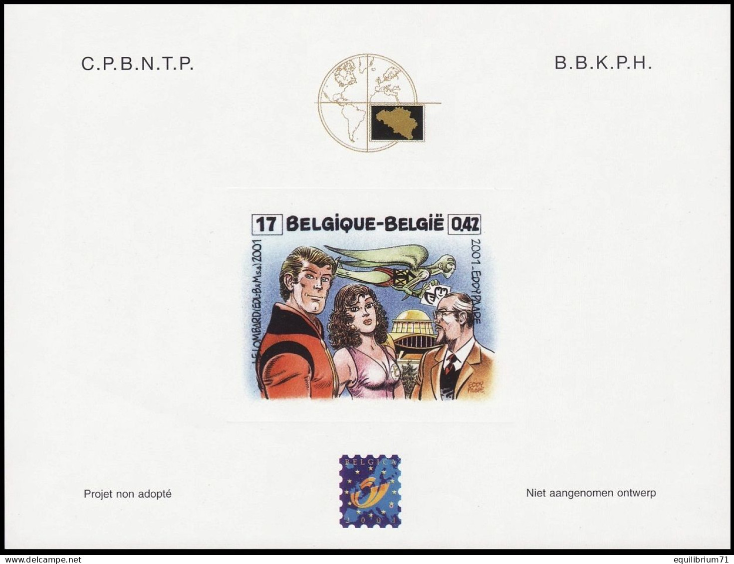 NA 9 - Luc Orient - Belgica 2001 - BELGIQUE / BELGIË / BELGIEN - Philabédés (comics)
