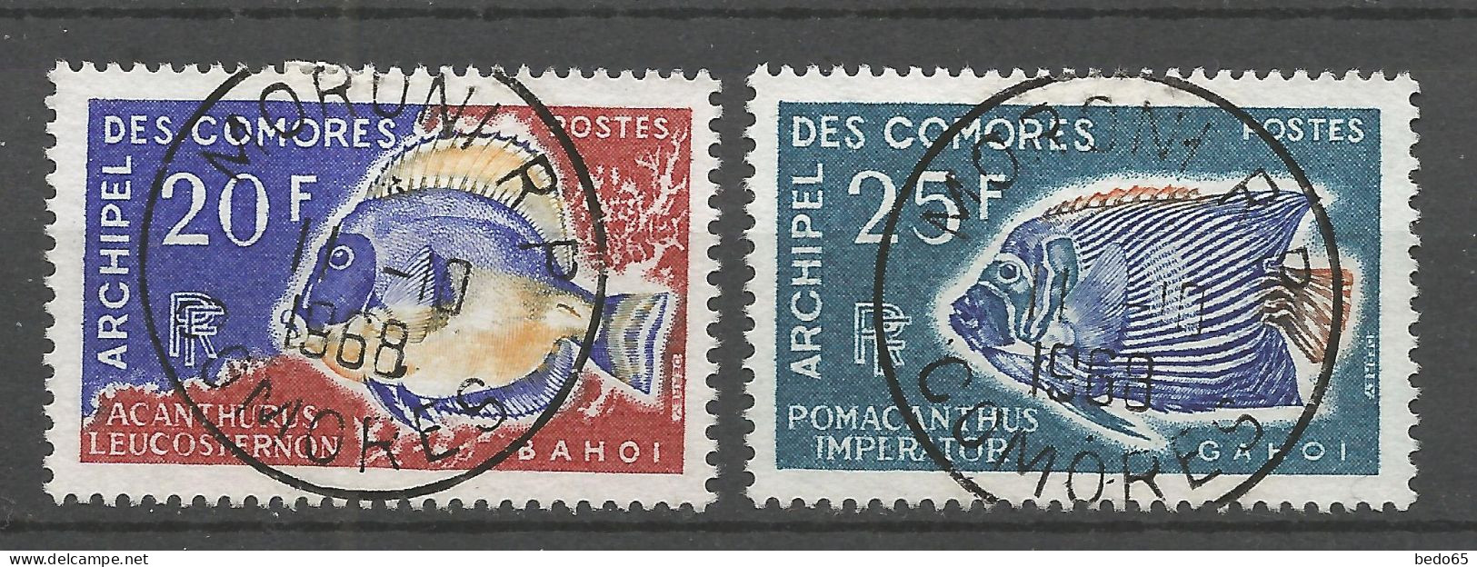 COMORES  N° 47 Et 48 CACHET MORONI / Used / - Oblitérés