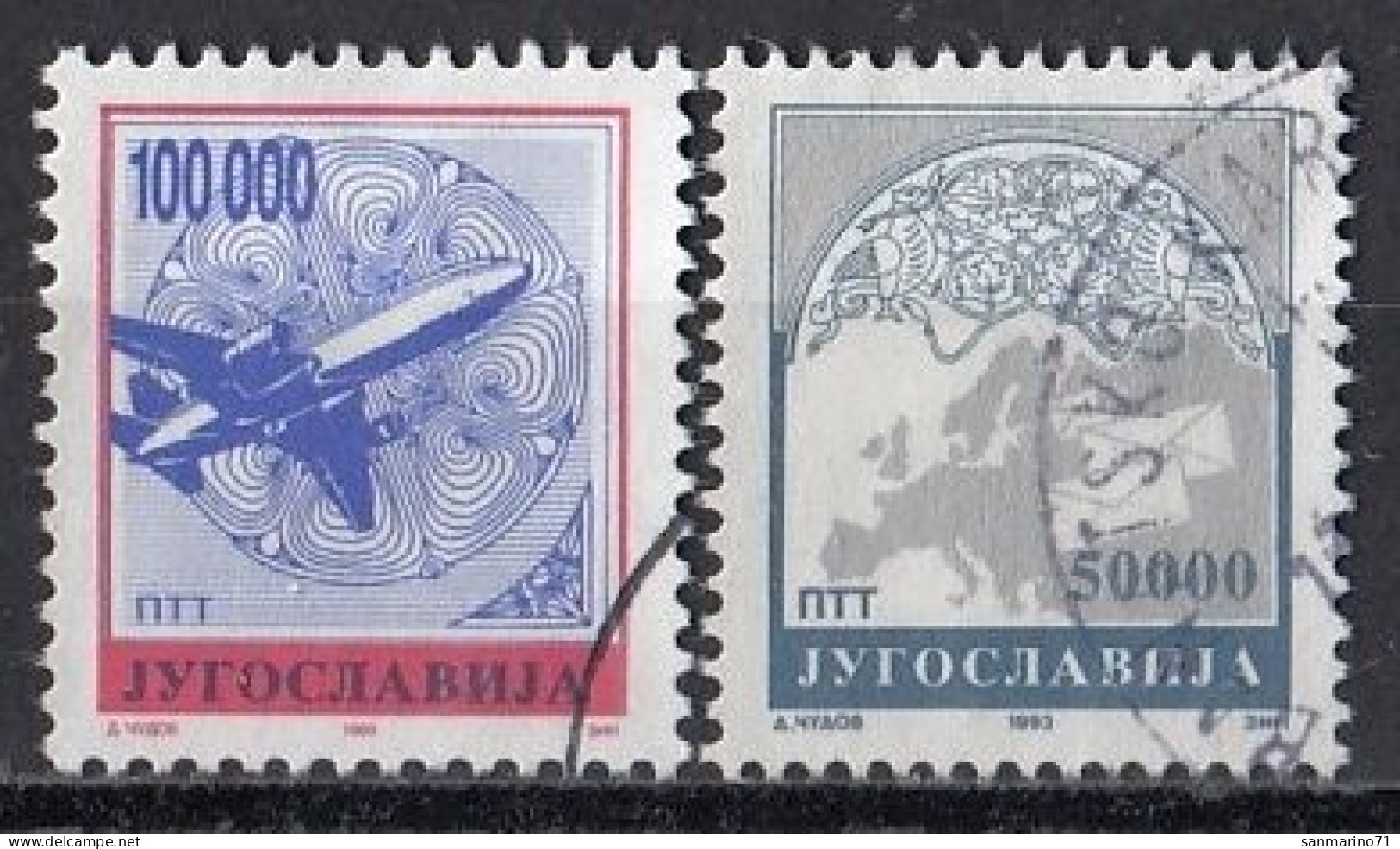 YUGOSLAVIA 2605-2606,used,falc Hinged - Used Stamps