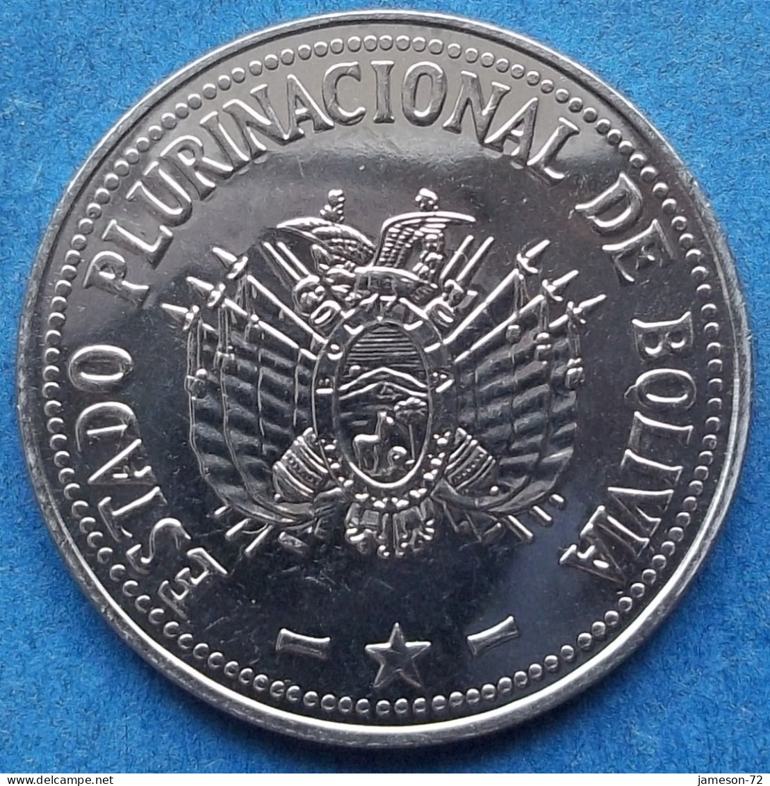 BOLIVIA - 50 Centavos 2012 KM# 216 Monetary Reform (1987) - Edelweiss Coins - Bolivië