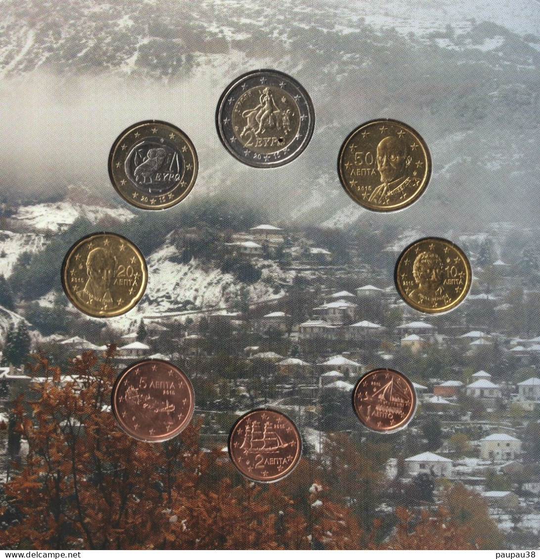 COFFRET EUROS GRECE 2015 NEUF FDC - 10 PIECES - Grecia