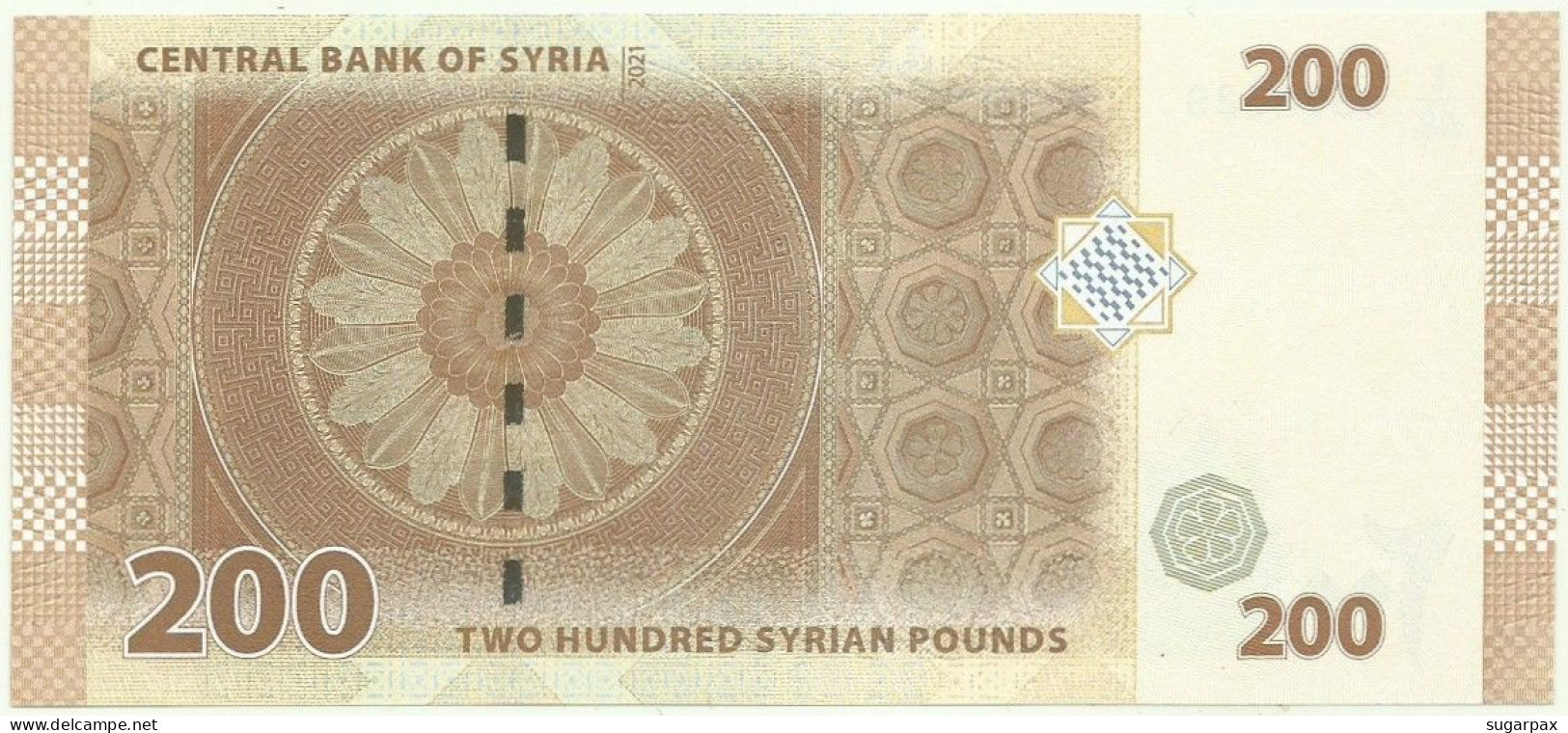 Syria - 200 Syrian Pounds - 2021 / AH 1442 - Pick 114.NEW - Unc. - Serie L/03 - Syrië