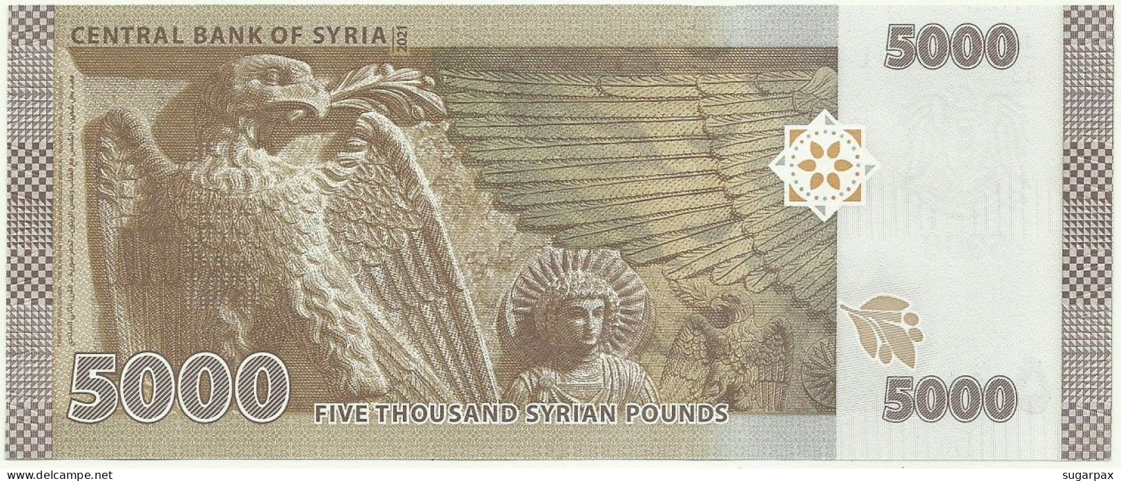 Syria - 5000 Syrian Pounds - 2021 / AH 1442 - Pick 118 - Unc. - Serie D/43 - 5.000 - Syria