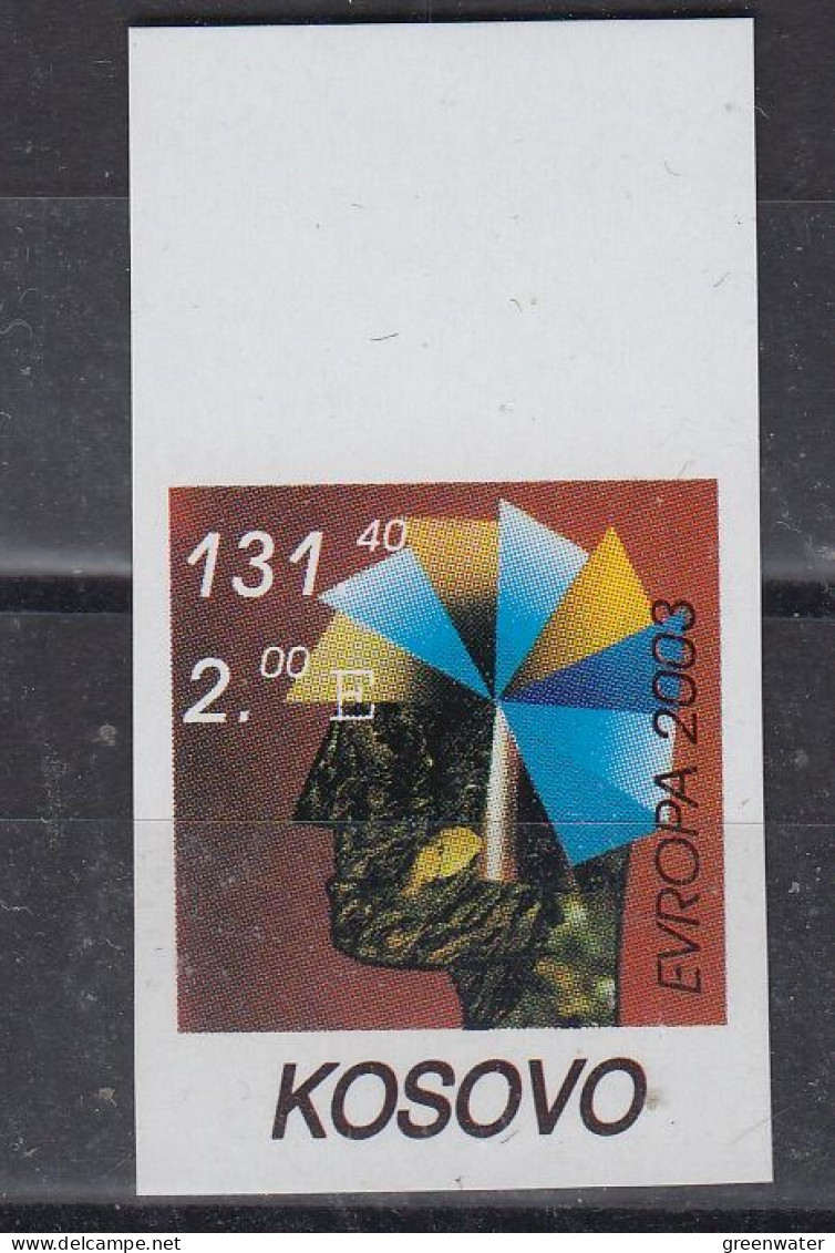 Europa Cept 2003 Kosovo 1v (imperforated) ** Mnh (59136) - 2003