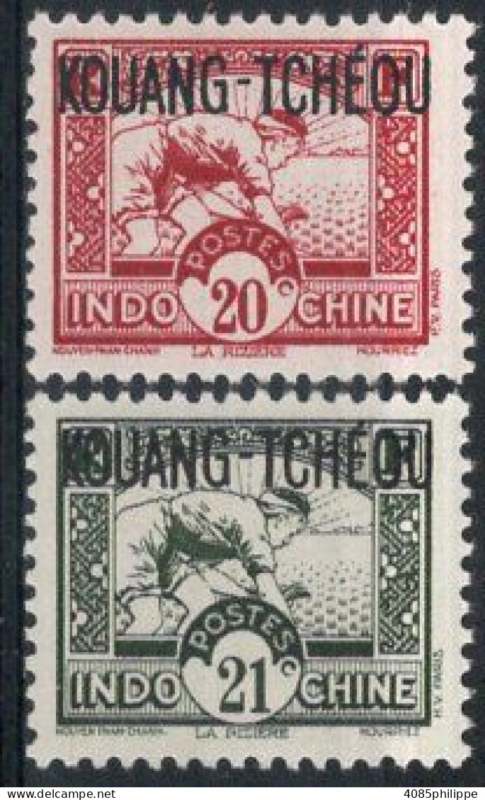 KOUANG TCHEOU Timbres-poste  N°110** & 111** Neufs Sans Charnières TB Cote : 5.00€ - Neufs