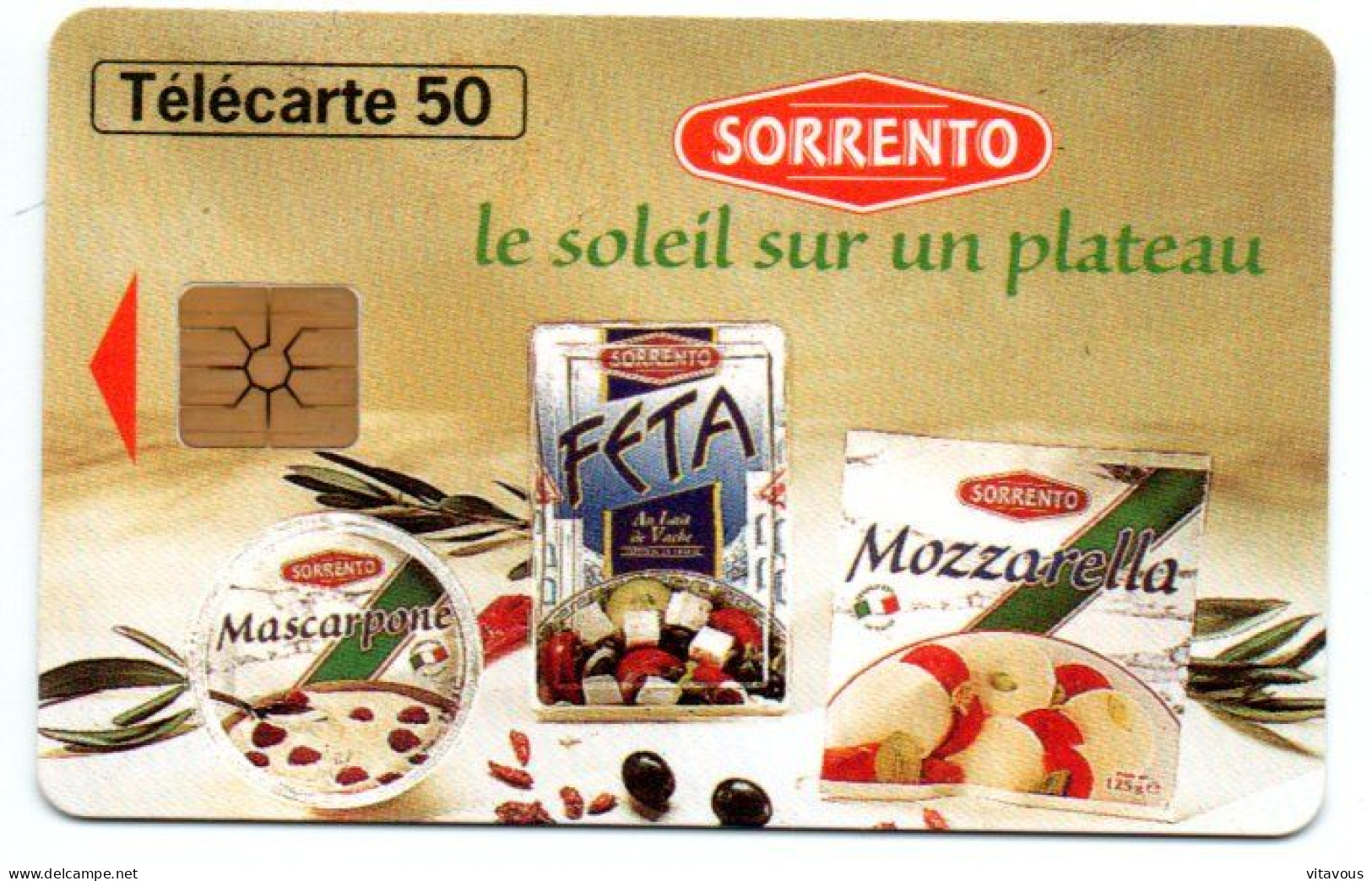 EN 1411 SORRENTO  Mascarpon Fromage Télécarte FRANCE 50 Unités Phonecard  (F 447) - 50 Units