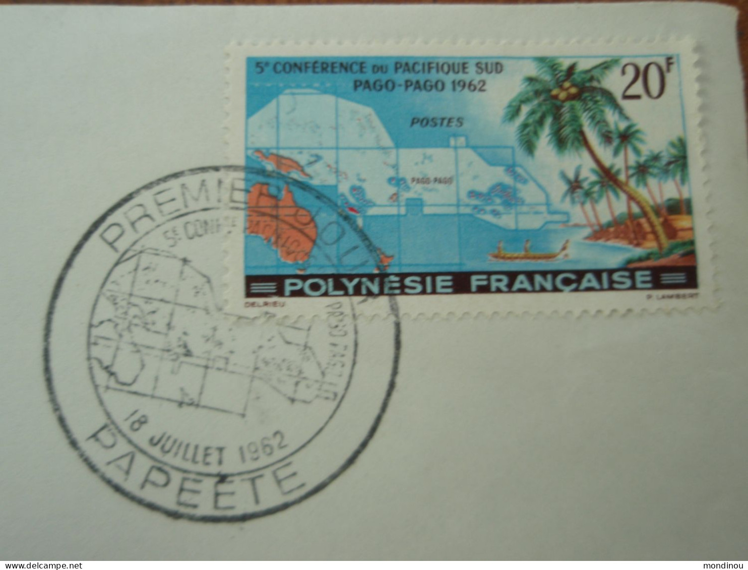 Timbre Polynésie Française - 5° Conférence Du Pacifique Sud PAGO-PAGO 1962 - Premier Jour PAPEETE - Used Stamps