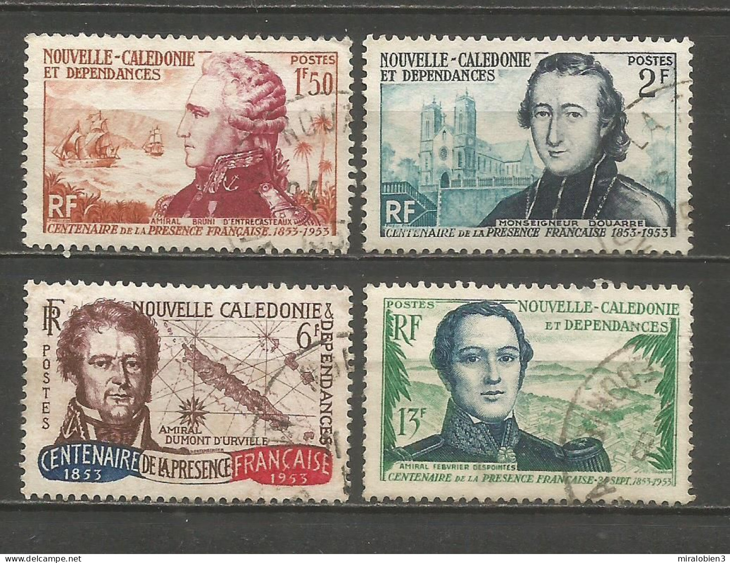 NUEVA CALEDONIA YVERT NUM. 280/283 SERIE COMPLETA USADA - Used Stamps