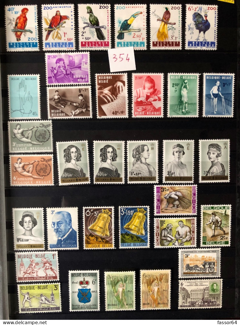 Belgique Neufs Et Oblitérés Lot 355 1969/1978 N°1519 à 1907 Côte + 344 Euros - Autres & Non Classés