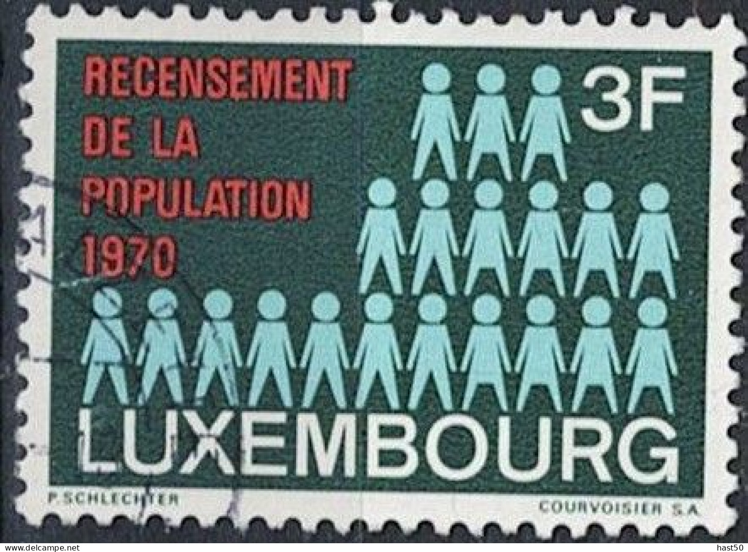 Luxemburg - Volkszählung (MiNr: 811) - 1970 Gest Used Obl - Gebruikt