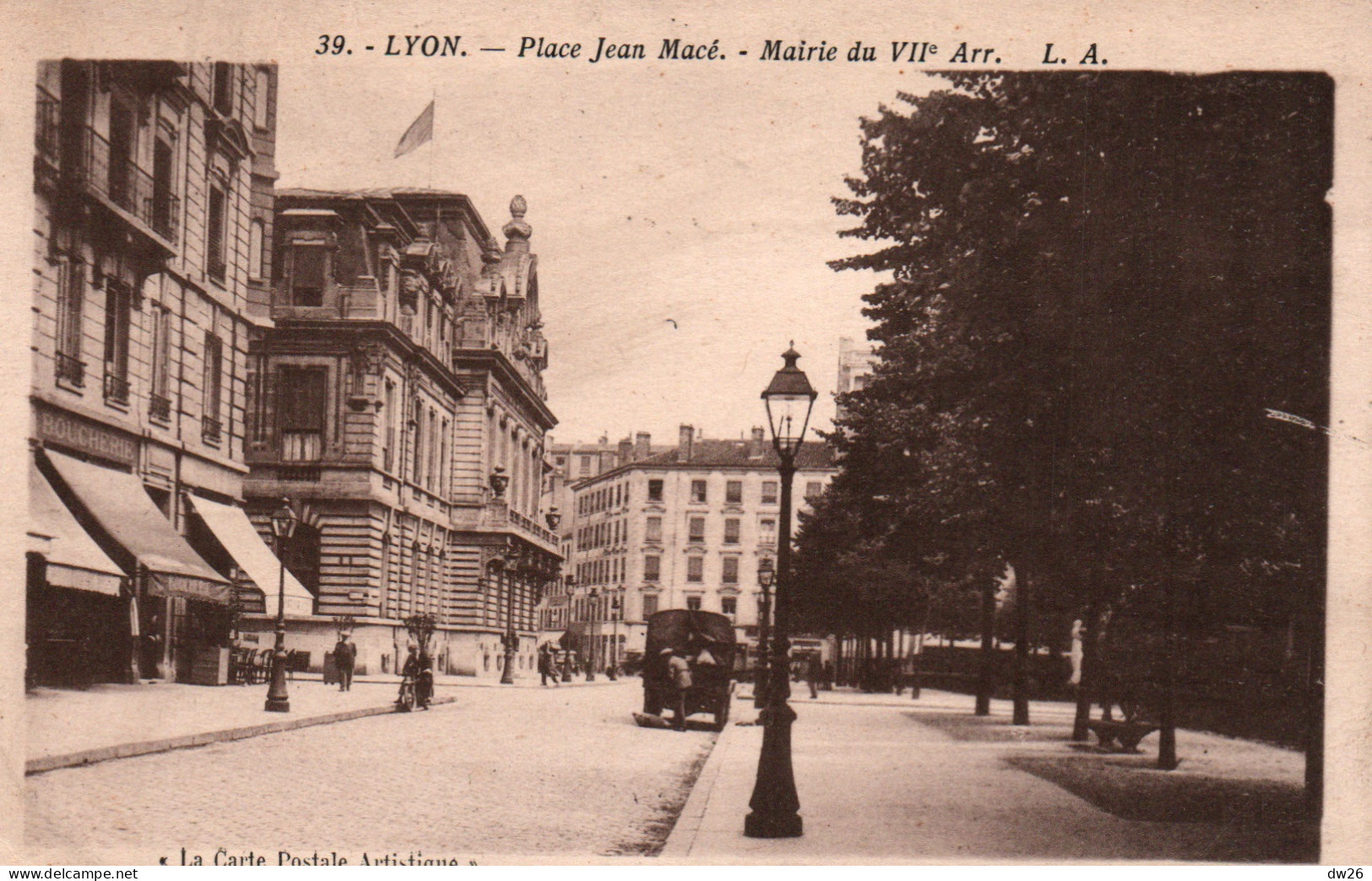 Lyon - La Place Jean Macé Et Mairie Du VIIe Arr (7ème Arrondissement) Carte L.A. N° 39 - Lyon 7