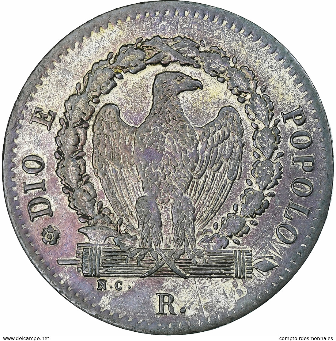 Italie, ROMAN REPUBLIC, 8 Baiocchi, 1849, Rome, SUP, Billon, KM:25 - Andere & Zonder Classificatie