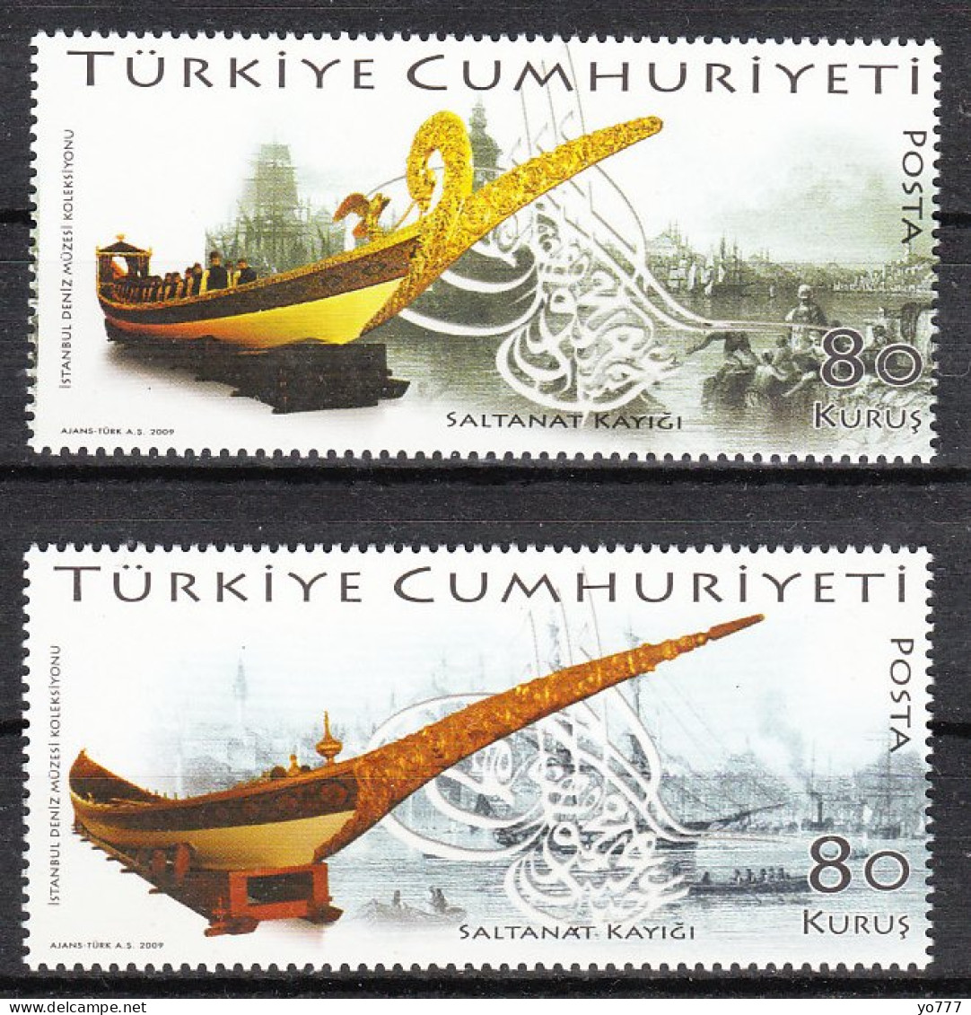 (3726-27) TURKEY THE SULTANS BOATS MNH** - Ungebraucht