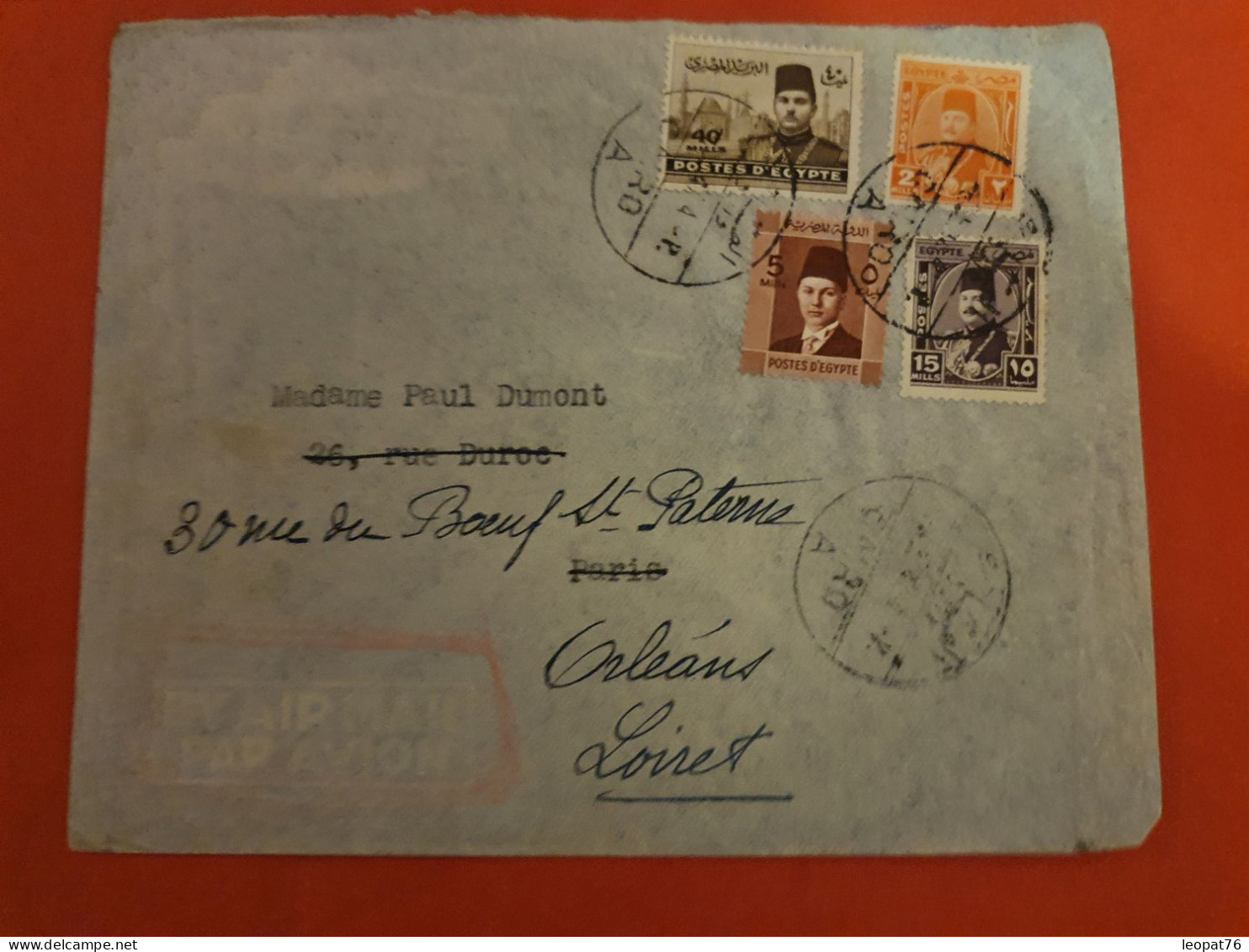 Egypte - Enveloppe Du Caire Pour La France En 1947 - D 116 - Storia Postale