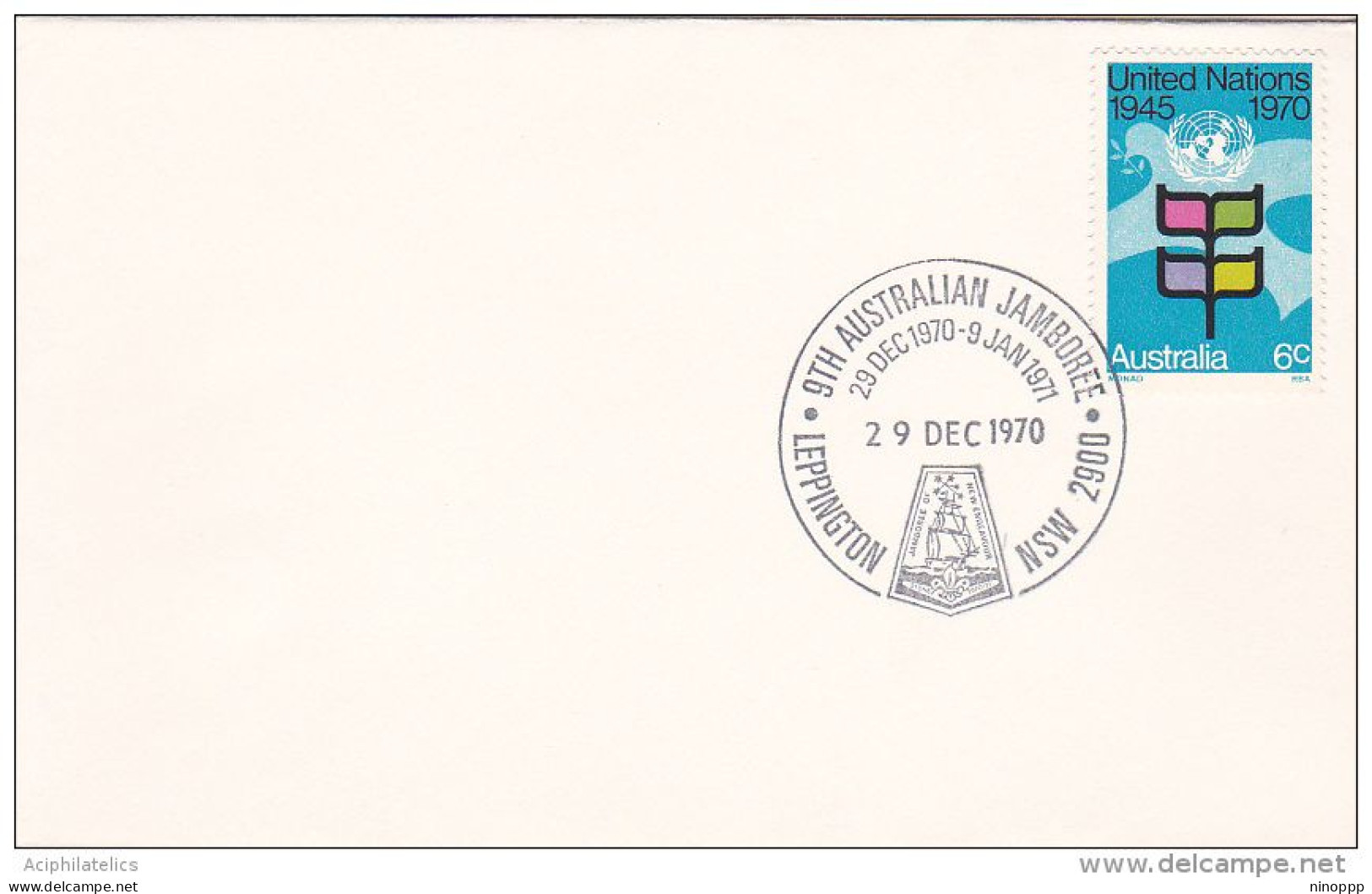 Australia 1970 PM 343 9th Australian Scout Jamboree Leppington, Souvenir Cover - Storia Postale