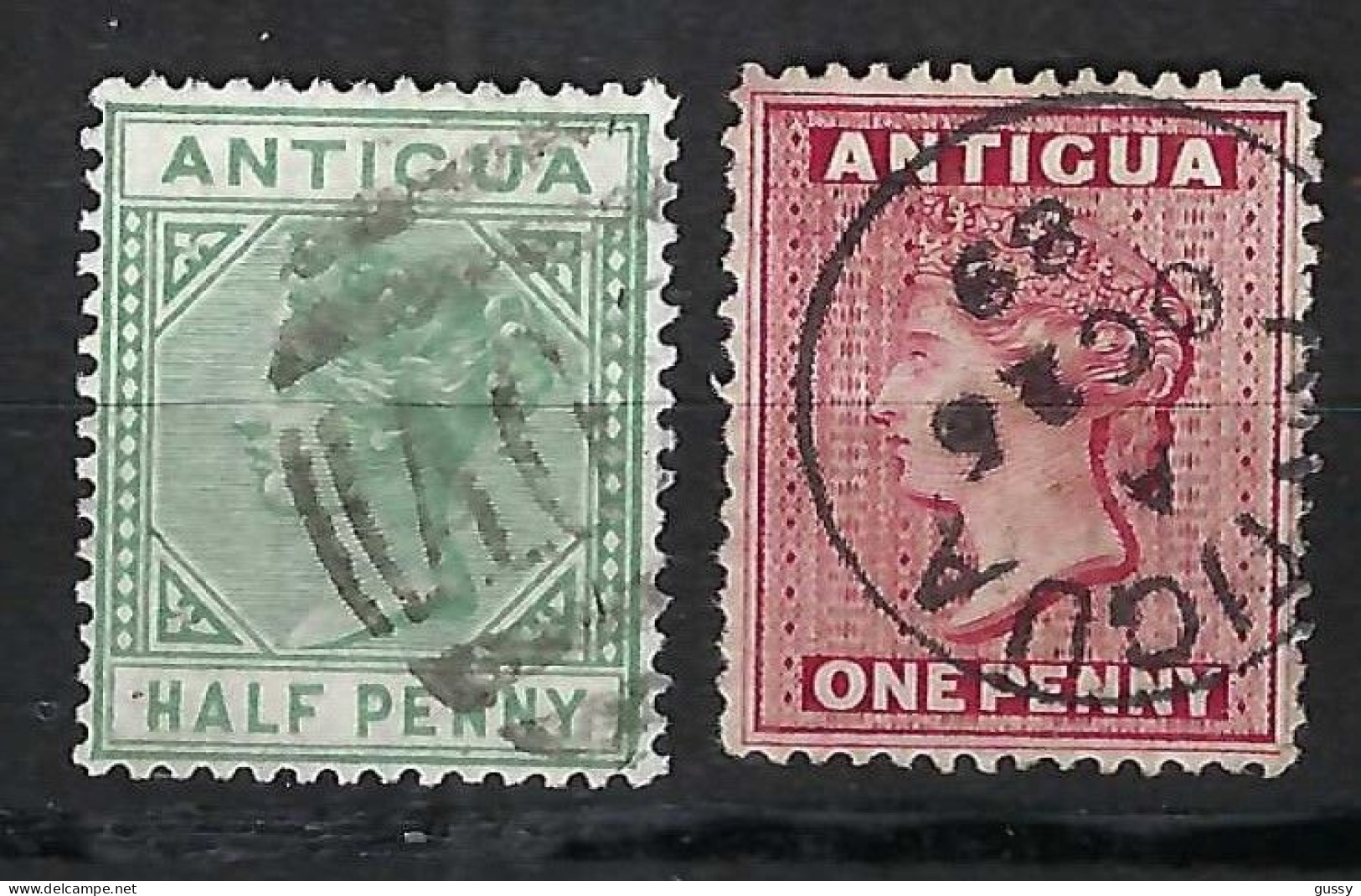 ANTIGUA Ca.1882-88: Les Y&T 10,14 Obl. - 1858-1960 Kronenkolonie