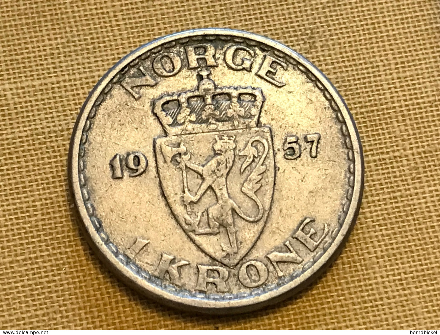 Münze Münzen Umlaufmünze Norwegen 1 Krone 1957 - Norway